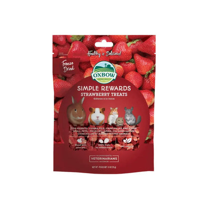 Oxbow Animal Health Simple Rewards Freeze Dried Strawberry Small Animal Treats 1ea/.5 oz Oxbow