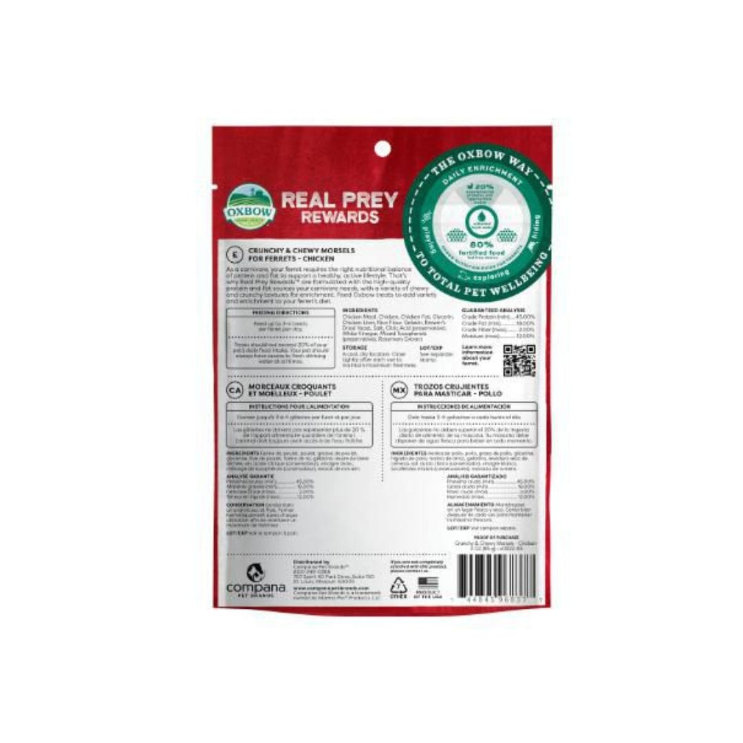 Oxbow Small Animal Real Prey Rewards Treat Chicken 3oz.