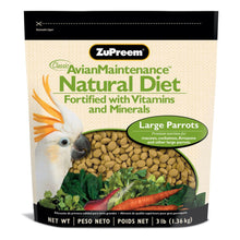 ZuPreem Natural Bird Food Large Parrots 1ea/3 lb