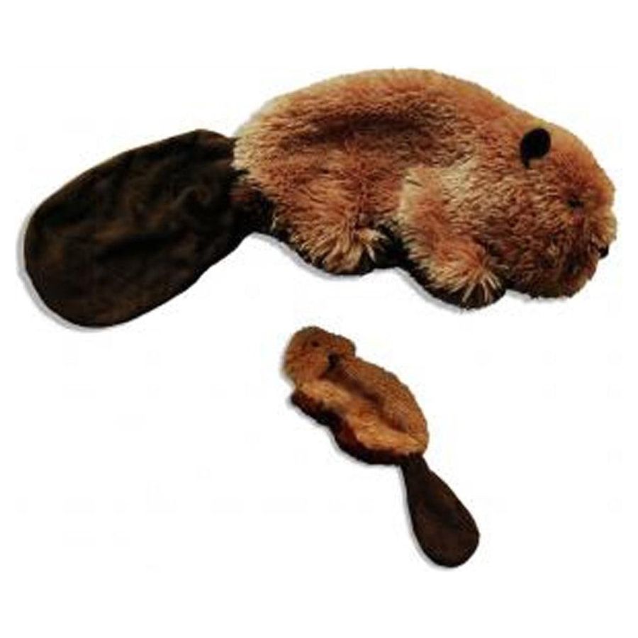 KONG Unstuffed Dog Toy Beaver with Squeaker 1ea/SM