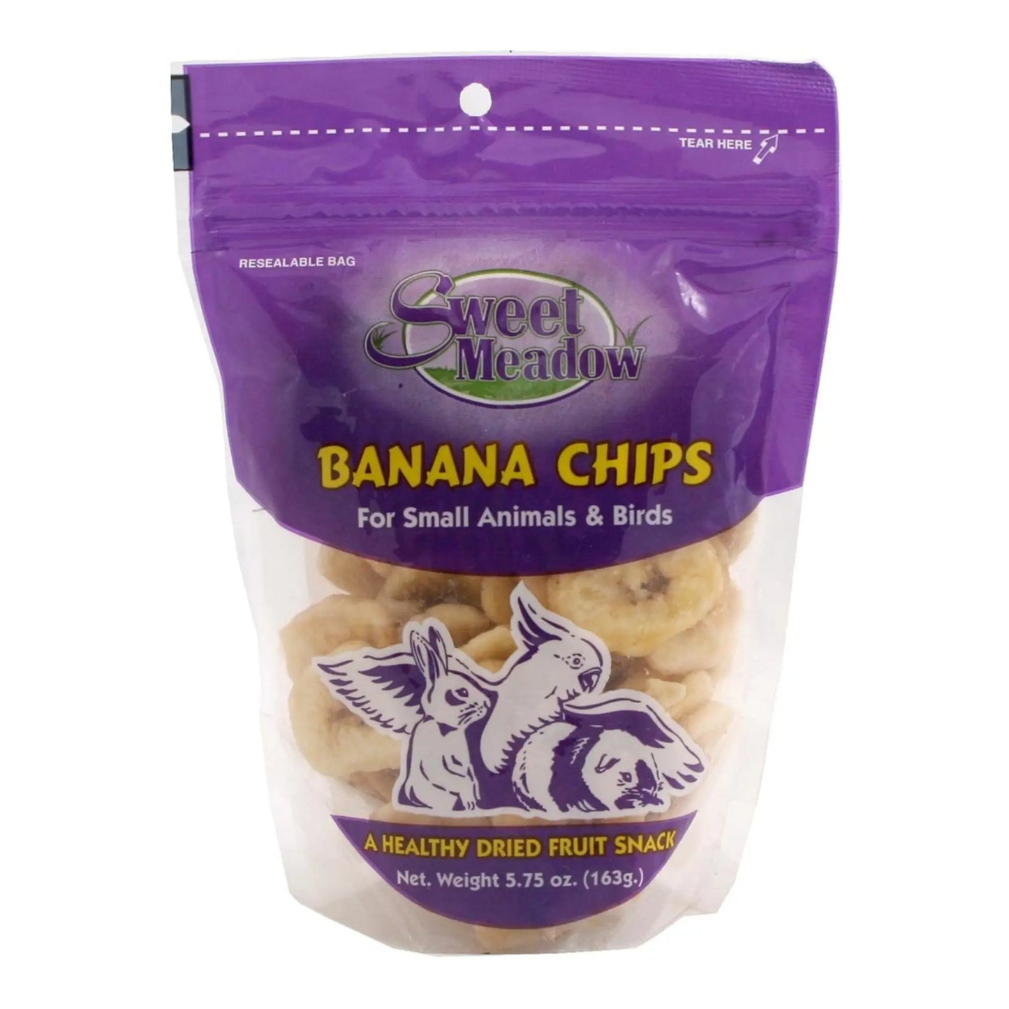 Sweet Meadow Farm Banana Chips Treat for Small Animals 1ea/5.75oz. Sweet Meadow Farms
