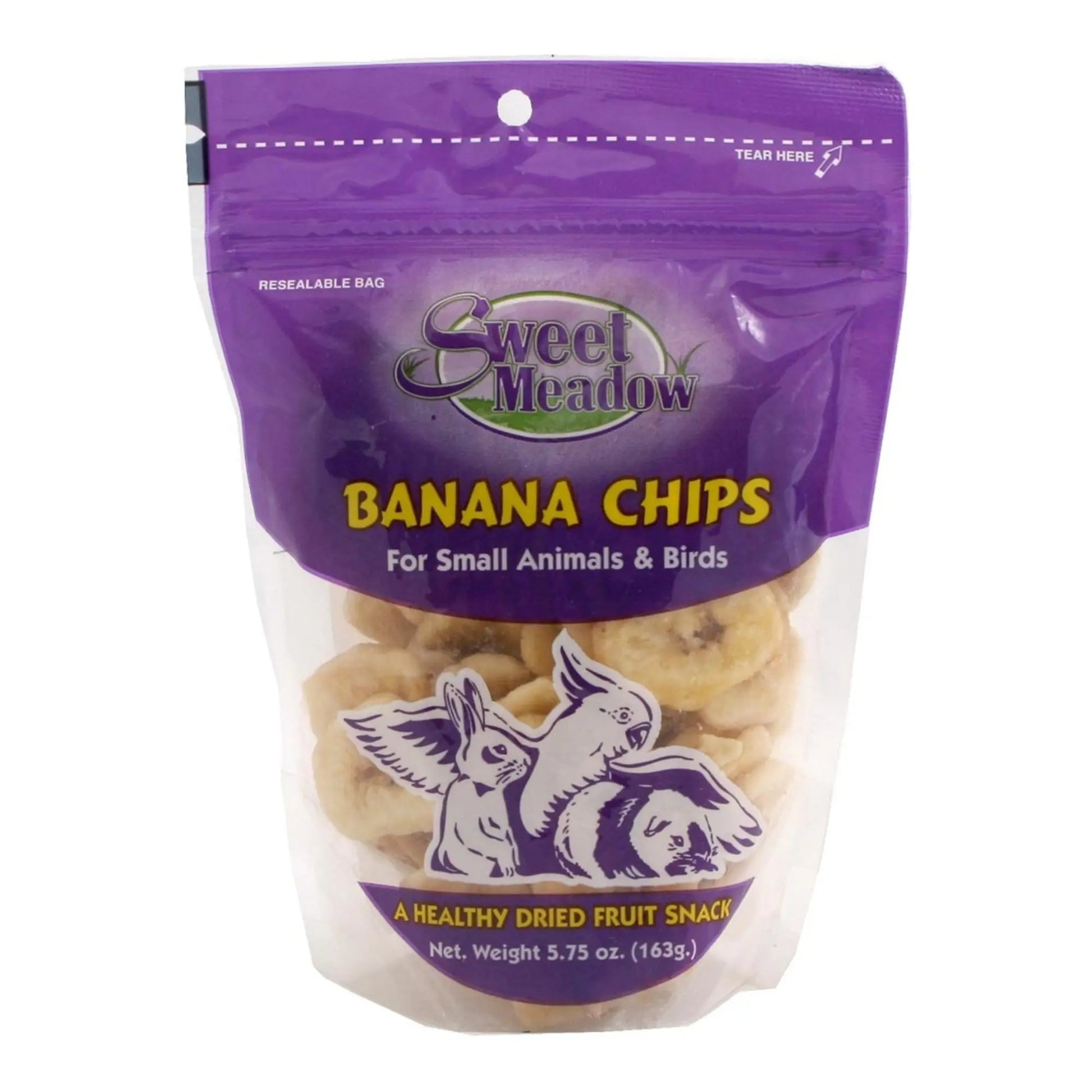 Sweet Meadow Farm Banana Chips Treat for Small Animals 1ea/5.75oz. Sweet Meadow Farms