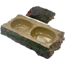 Komodo Forest Dual Feeder Bowl Brown 1ea