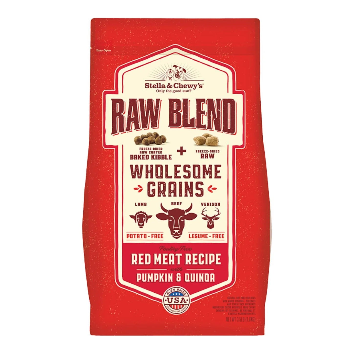 Stella & Chewy's Dog Raw Blend Wholesome Red Meat 22Lb Stella & Chewys
