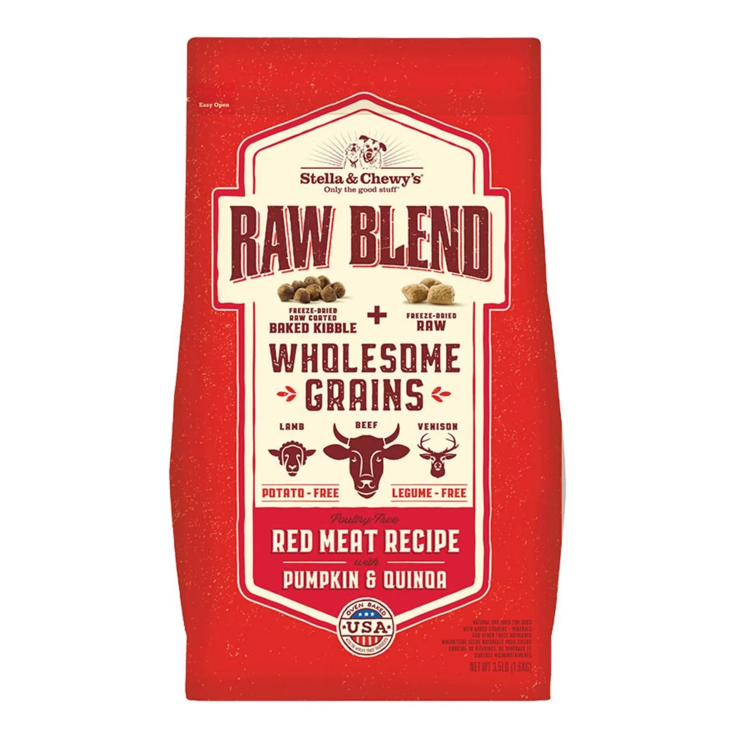 Stella & Chewy's Dog Raw Blend Wholesome Red Meat 22Lb Stella & Chewys
