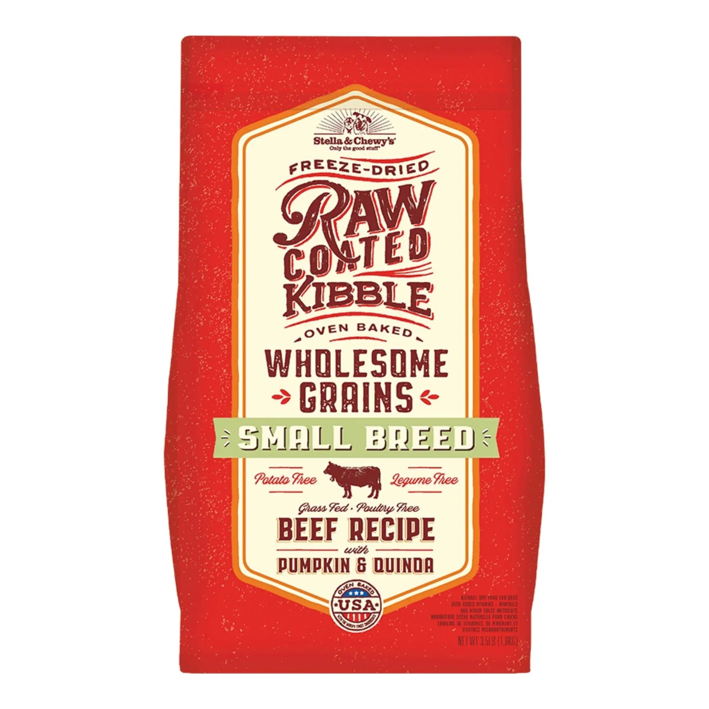 Stella & Chewy's Dog Raw Coated Small Breed Wholesome Beef 3.5Lb Stella & Chewys