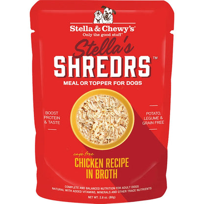 Stella and Chewys Dog Shredrs Chicken 2.8oz. (Case of 24) Stella & Chewys