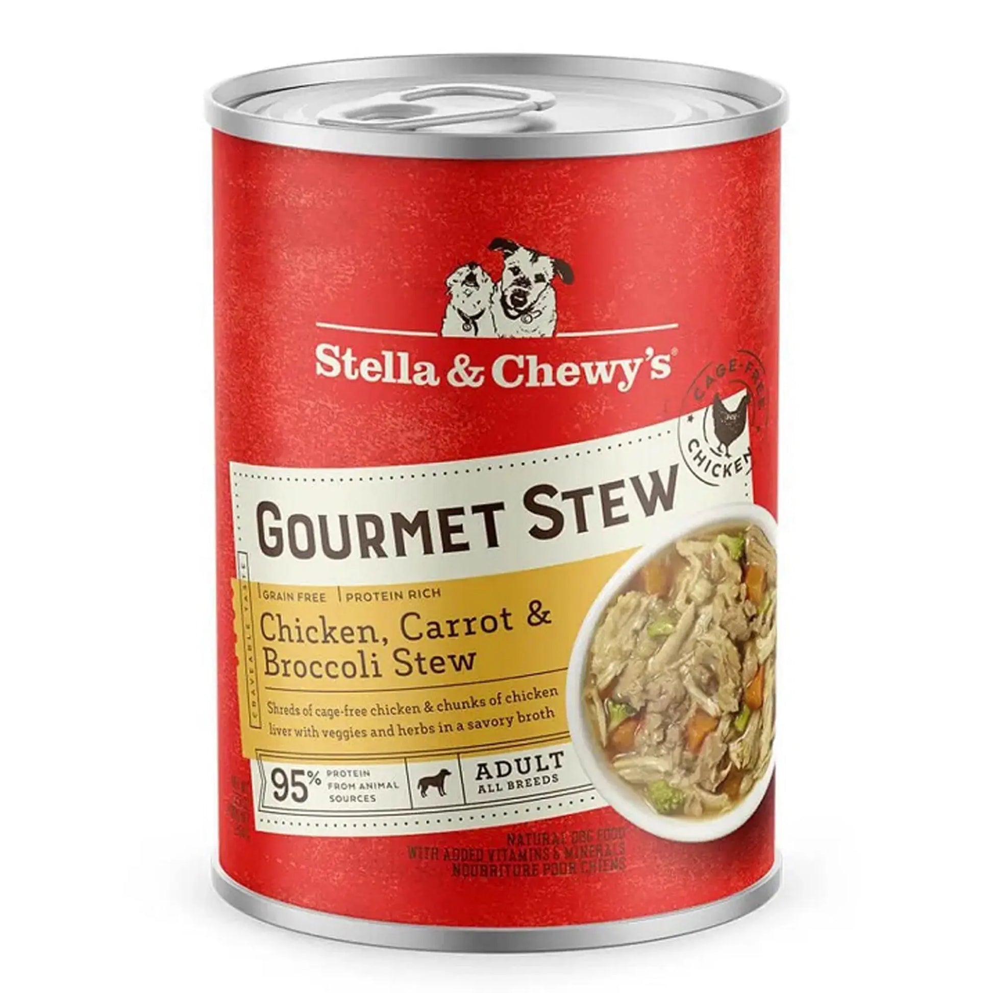 Stella And Chewys Dog Gourmet Stew Chicken; Carrot And Broccoli 12.5oz. (Case of 12) Stella & Chewys