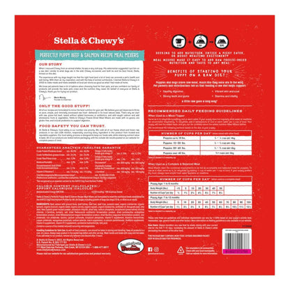 Stella and Chewys Dog Freeze-Dried Mixer Puppy Beef and Salmon 18oz. Stella & Chewys