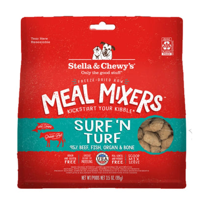 Stella and Chewys Dog Freeze-Dried Mixer Surf and Turf 3.5oz. Stella & Chewys