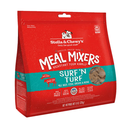 Stella and Chewys Dog Freeze-Dried Mixer Surf and Turf 8oz. Stella & Chewys