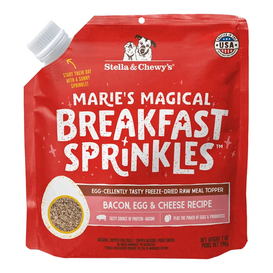 STELLA & CHEWY'S DOG FREEZE DRIED MAGICAL BREAKFAST SPRINKLES BACON, EGG & CHEESE 7OZ Stella & Chewys