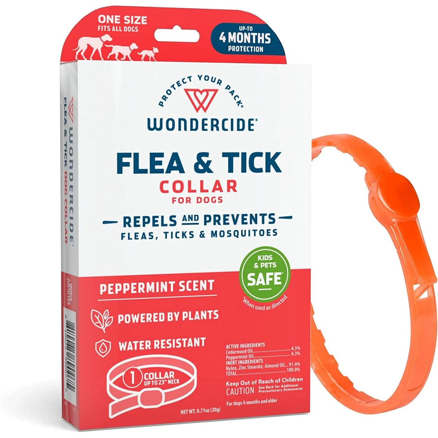 Wondercide Flea And Tick Collar For Dogs-Peppermint Wondercide