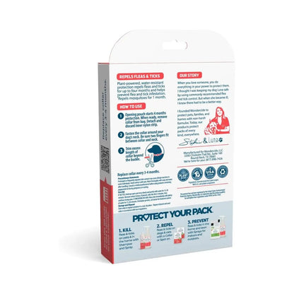 Wondercide Dog Flea Tick Collar Peppermint Large Wondercide