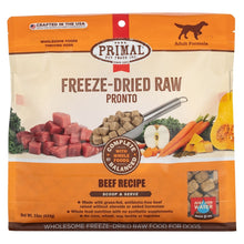 Primal Dog Freeze-Dried Pronto Beef 16oz. Primal Pet Food