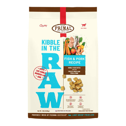 Primal Dog Freeze-Dried Kibble In The Raw Fish 1.5Lb Primal Pet Food