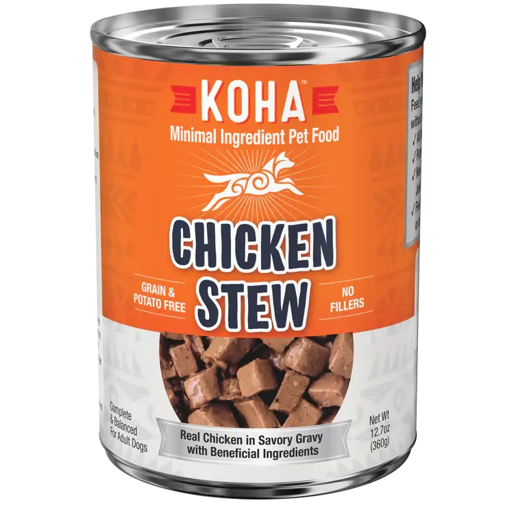 Koha Dog Grain Free Stew Chicken 12.7oz. (Case of 12) Koha