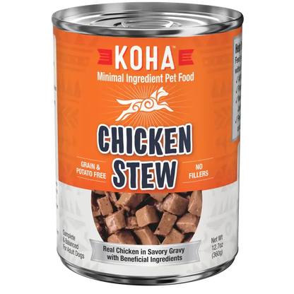 Koha Dog Grain Free Stew Chicken 12.7oz. (Case of 12) Koha