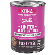 Koha Dog Limited Ingredient Grain Free 90% Pork 13oz. (Case of 12)