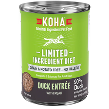 Koha Dog Limited Ingredient Grain Free 90% Duck 13oz. (Case of 12)