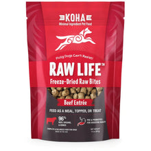 Koha Dog Grain Free Raw Freeze Dried Bites Beef 14oz. Koha
