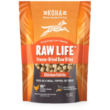 Koha Dog Grain Free Raw Freeze Dried Bites Chicken 14oz. Koha