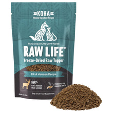 Koha Dog Cat Grain Free Raw Freeze Dried Topper Elk 8oz.