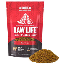 Koha Dog Cat Grain Free Raw Freeze Dried Topper Beef 8oz.