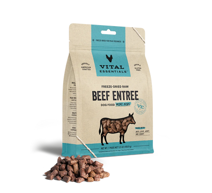 Vital Essentials Dog Freeze-Dried Mini Nibs Beef 5.5oz. Vital Essentials