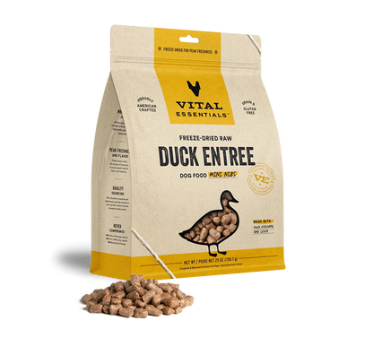 Vital Essentials Dog Freeze-Dried Mini Nibs Duck 25oz. Vital Essentials