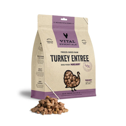 Vital Essentials Dog Freeze-Dried Mini Nibs Turkey 25oz. Vital Essentials