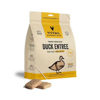 Vital Essentials Dog Freeze-Dried Mini Patties Duck 14oz. Vital Essentials