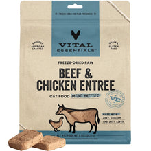 Vital Essentials Cat Freeze Dried Mini Patties Raw Beef & Chicken 15Oz Vital Essentials