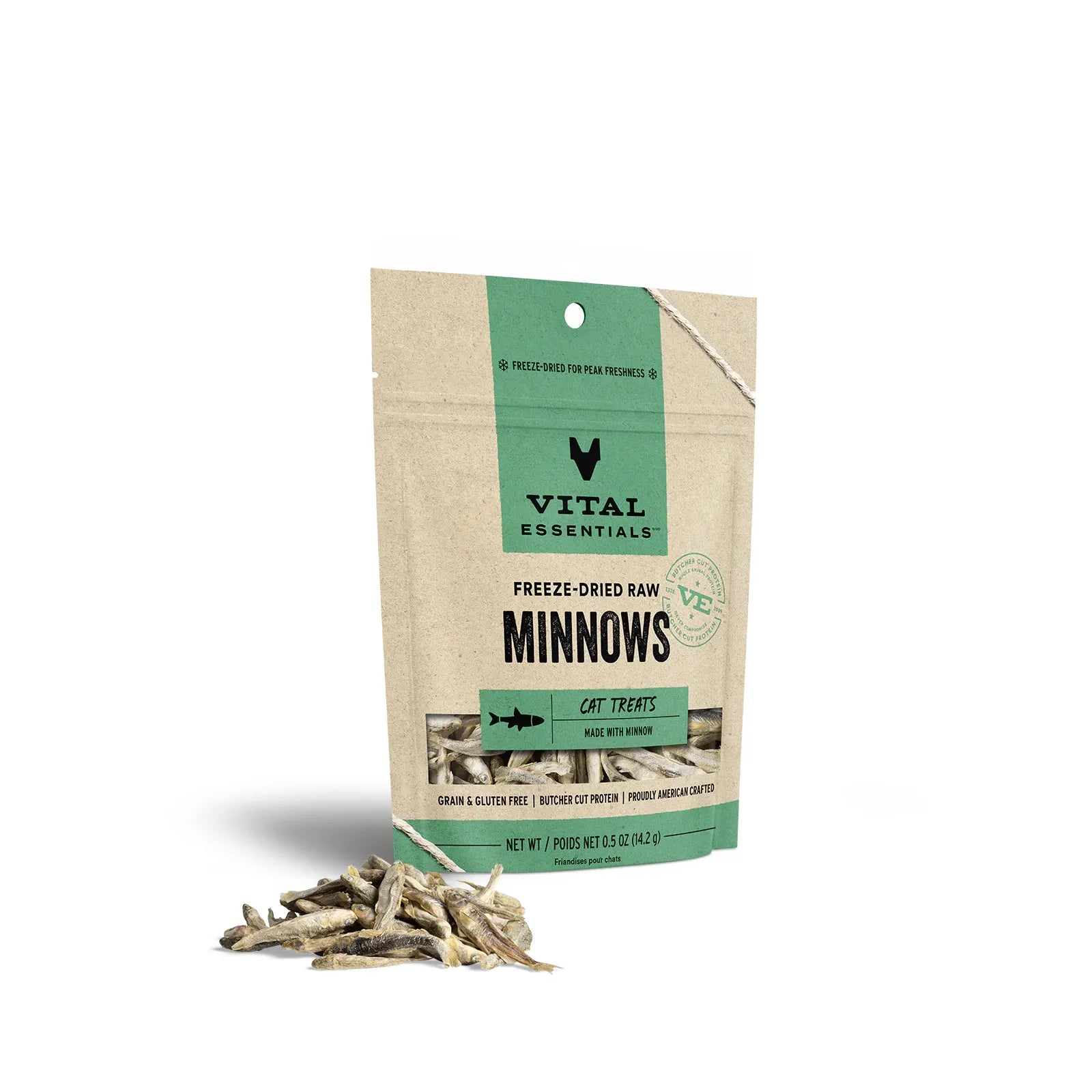 Vital Essentials Cat Freeze-Dried Treat Minnows 0.5oz. Vital Essentials