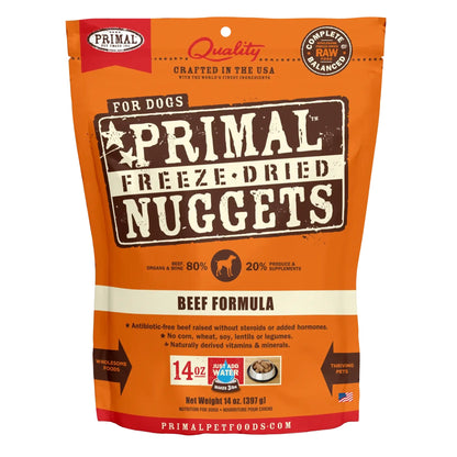 Primal Pet Foods Freeze Dried Dog Food 5.5oz.- Beef Primal Pet Food