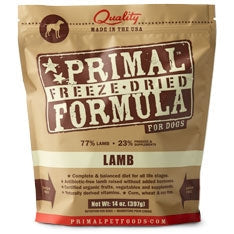 Primal Pet Foods Freeze Dried Dog Food 5.5oz.- Lamb Primal Pet Food