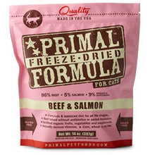 Primal Pet Foods Freeze Dried Cat Food 5.5oz.- Beef and Salmon Primal Pet Food