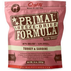 Primal Pet Foods Freeze Dried Dog Food 5.5oz.- Turkey Sardine Primal Pet Food