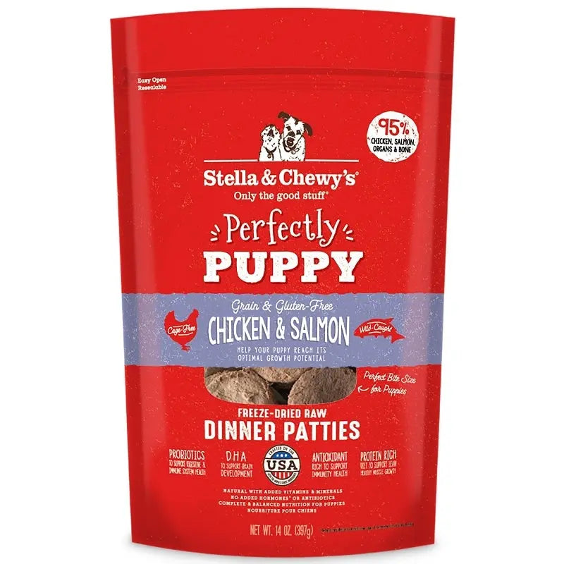 Stella And Chewys Dog Freeze Dried Puppy Chicken Salmon 14 oz. Stella & Chewys