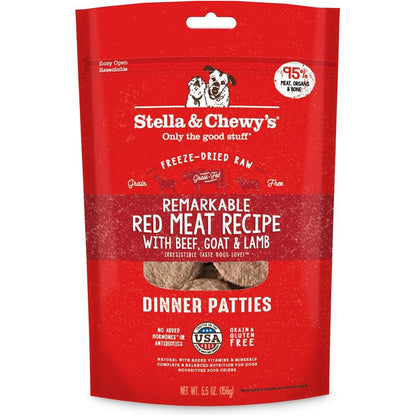 Stella and Chewys Dog Freeze Dried Dinner Red Meat 5.5 oz.