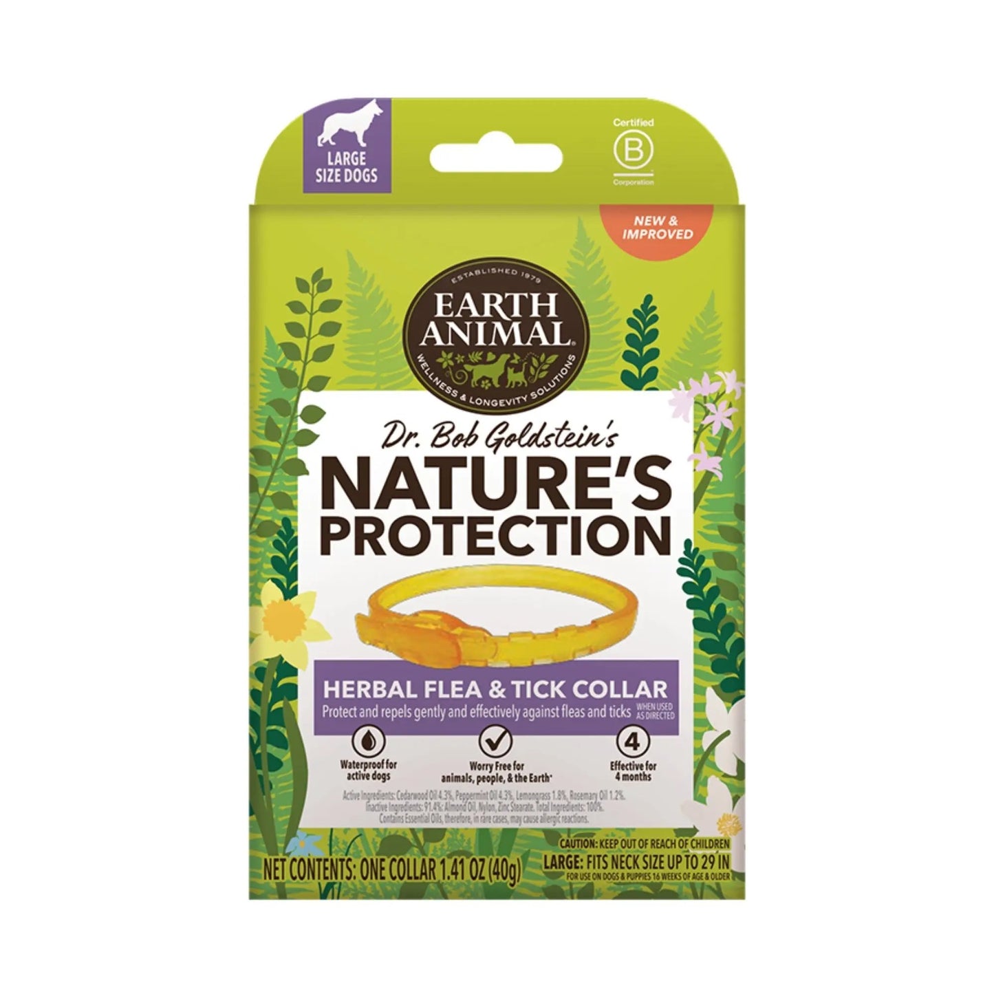 Earth Animal Herbal Flea And Tick Collar For Large Dogs Earth Animal