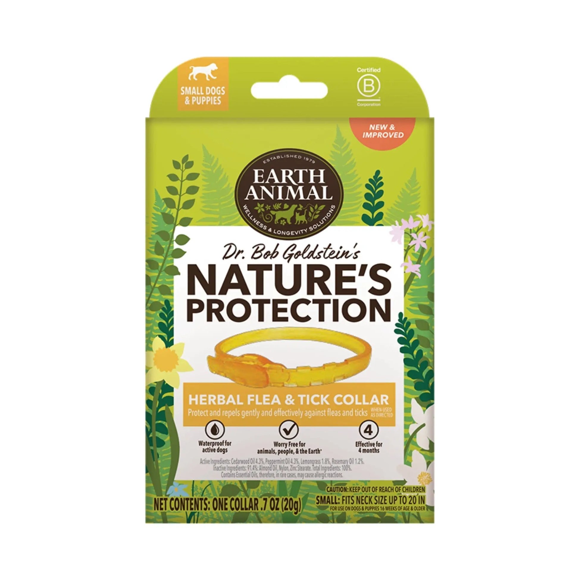 Earth Animal Herbal Flea And Tick Collar For Small Dogs Earth Animal