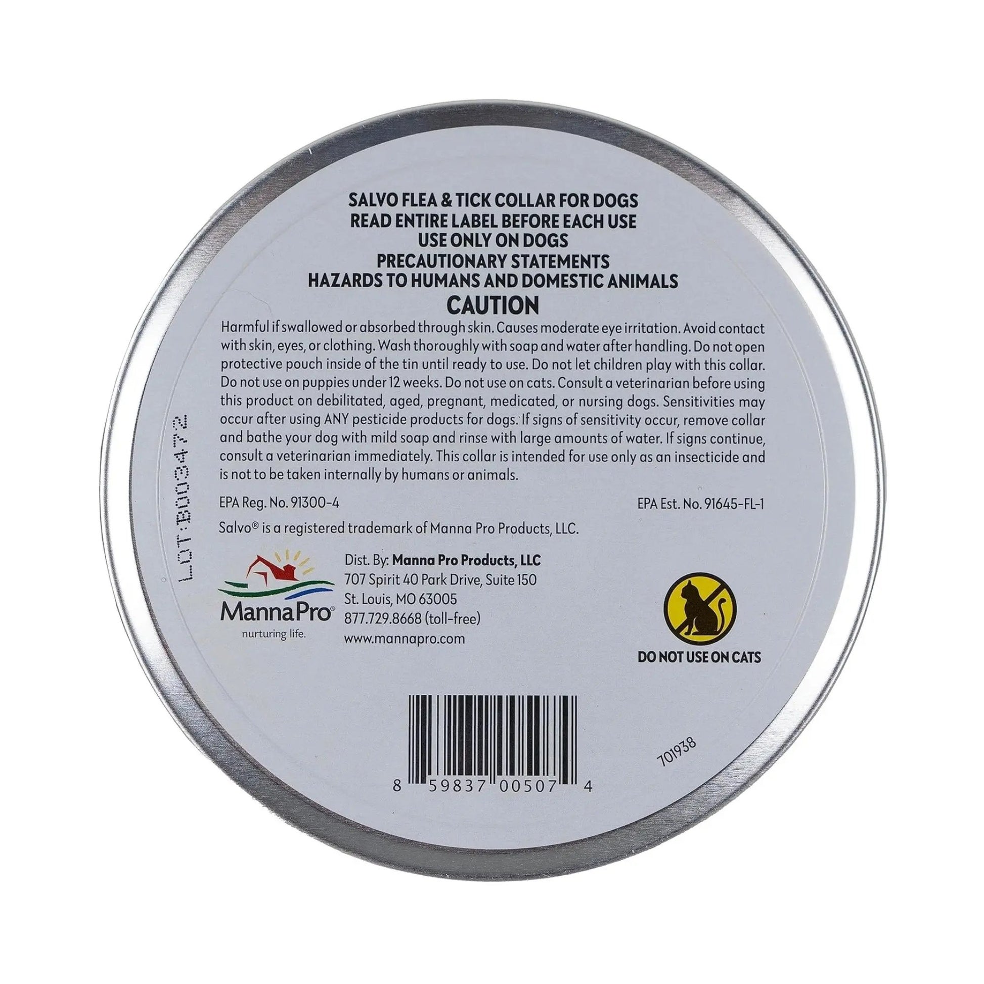 Salvo Flea And Tick Collar For Dogs Sm-2 Pk Salvo