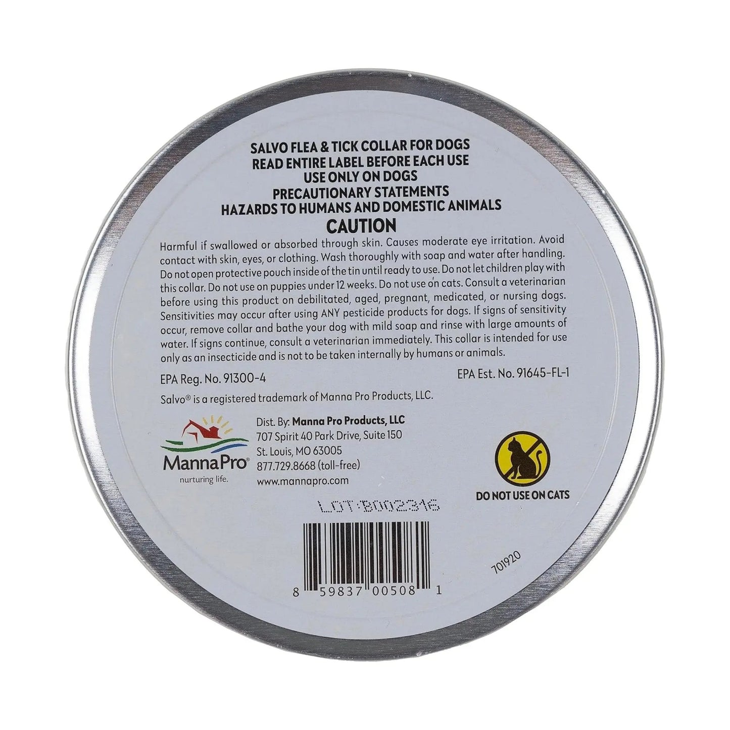 Salvo Flea And Tick Collar For Dogs Large-2 Pk Salvo