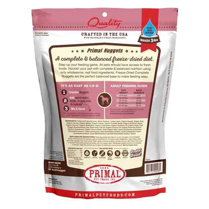 Primal Pet Foods Freeze Dried Dog Food 14oz. Turkey/Sardine Primal Pet Food