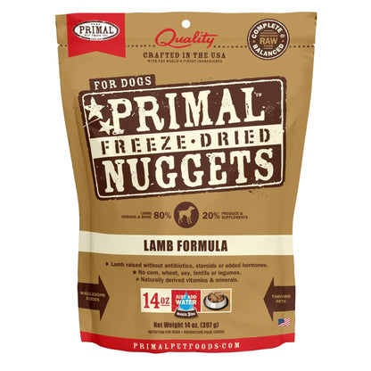 Primal Pet Foods Freeze Dried Dog Food 14oz. Lamb Primal Pet Food