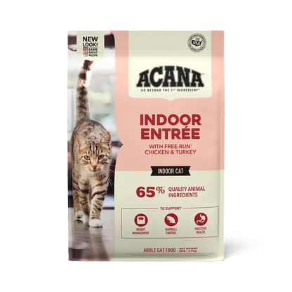ACANA Indoor Entree Chicken Turkey Whole Herring & Rabbit Dry Cat Food Pet Food Experts