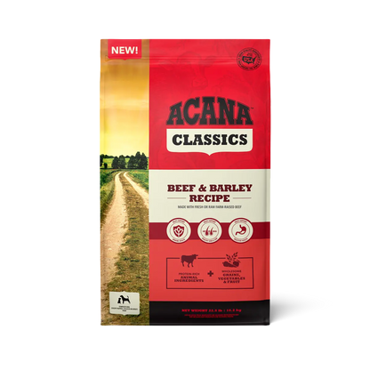 ACANA Dog Classics Beef & Barley Recipe Pet Food Experts