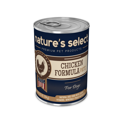 Nature's Select - Chicken Formula Paté - Canned Food For Dogs