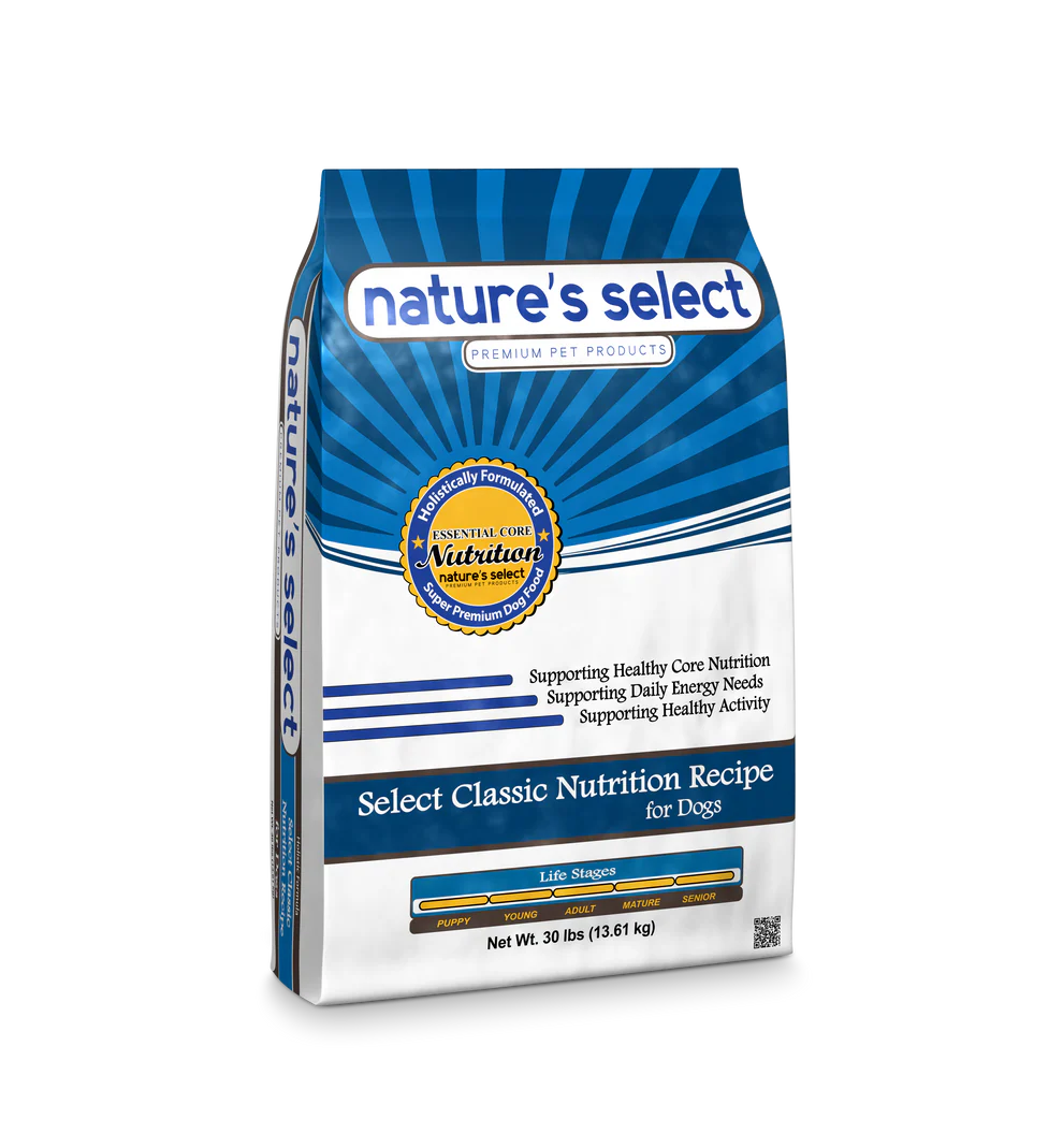 Nature's Select Classic Chicken & Rice Recipe, Dry Dog Food for Adults